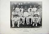 1895 Nottingham Cricket Team Photograph Mounsey Sport