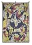 Cotton batik wall hanging, 'Yoruba Queen'