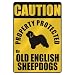 image 25 - CAUTION PROPERTY PROTECTED BY OLD ENGLISH SHEEPDOGS PARKING