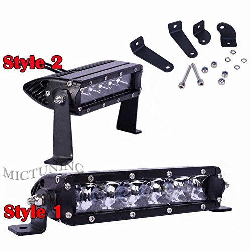 MICTUNING SR-Mini Series 8” 30W Single Row CREE LED Light Bar COMBO Spot Flood 2700lm 400m Visibility