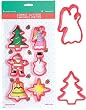6-Piece Christmas Cookie Cuttter Set - Bell Santa Snow