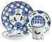 Caleca Margherita 16-Piece Dinnerware Set, Service for 4