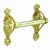 Gatco 2795 Antique Tissue Holder, Brass