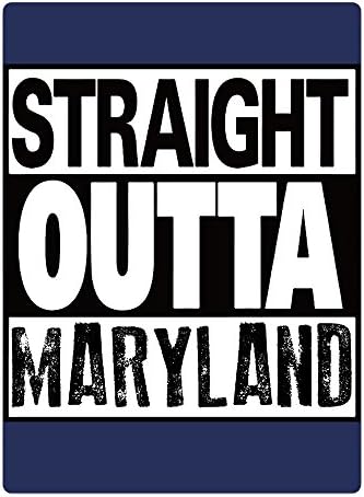Straight Outta Maryland Sport Beach Bath Light Towel Unisex White