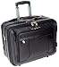 Apparel : McKlein USA C Series LaSalle 17" Leather Wheeled Laptop / Overnight Bag Black