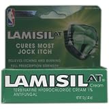 Lamisil AT Cream, Terbinafine Hydrochloride Cream 1% Antifungal, Cures Most Jock Itch, .42 fl oz