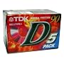 TDK Audio Cassette Tape 90min 5 Pack
