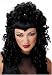 Spider Queen Curly Costume Wig with Widows Peak