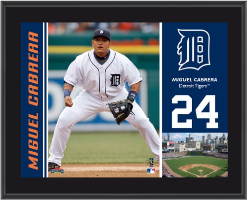 Miguel Cabrera Plaque | Details: Detroit Tigers, Sublimated, 10x13, MLB Plaque