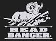 Head Banger Upstream Images Silver Vinyl Wildlife Car Truck Window Decal Sticker