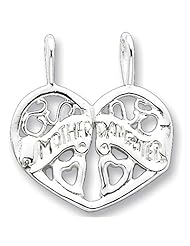 Sterling Silver Mother/Daughter You Break-apart Charm
