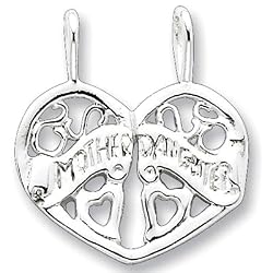 Sterling Silver Mother/Daughter You Break-apart Charm