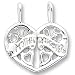 Sterling Silver Mother/Daughter You Break-apart Charm