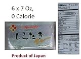 White Konjac Shirataki Angel Hair Pasta Noodles - 6 X 7.0 Oz - White Konnyaku Noodles - Wheat Free, Soy Free