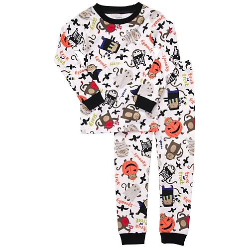 Toddler Halloween 2 Piece Cotton PJ Set - Halloween Print