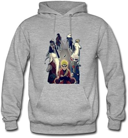 EZCASE Fashion Printing Customized NARUTO 3 Kid's Classic Hoodie Sweatshirt Medium Gray