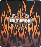 Harley Davidson Fleece Throw