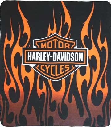 Harley Davison Fleece Blanket