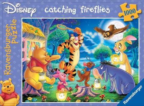 Childrens Toyshop  Toys : Ravensburger Puzzle - 1,000 Pieces - Winnie The Pooh - Catching Fireflies