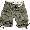 Herrenshort im Destroyed-Look - Division Short - Farbe: oliv gewaschen (bis 7XL)