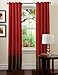 Lush Decor White/Gray Prima Window Curtains Set for Living, Dining Room, Bedroom, 54 x 84-inch, Panel Pair 84 in x 54 in, Red/Chocolate - DISCONTINUED