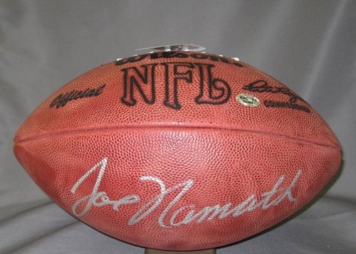 Joe Namath Autographed/Hand Signed NFL Football New York Jets