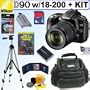 Nikon D90 DX 12.3MP Digital SLR Camera with Sigma AF 18-200mm f/3.5-6.3 DC OS (Optical Stabilizer) Zoom Lens + 8GB Deluxe Accessory Kit