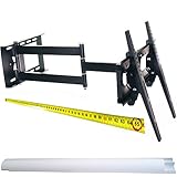 M&G Techno ® TV Wandhalterung WANDABSTAND max 65cm L7 schwenkbar neigbar Plasma LCD LED Wandhalter für Fernseher mit 76 - 165cm (30 - 65