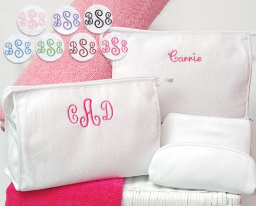 Personalized Terry Cloth Cosmetic Bag