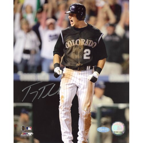 Steiner Sports MLB Colorado Rockies Troy Tulowitzki Celebrating Run vs San Diego Photo