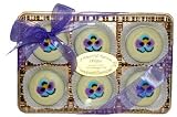 Purple Pansy Belgian Chocolate Dipped Oreo's - White Chocolate