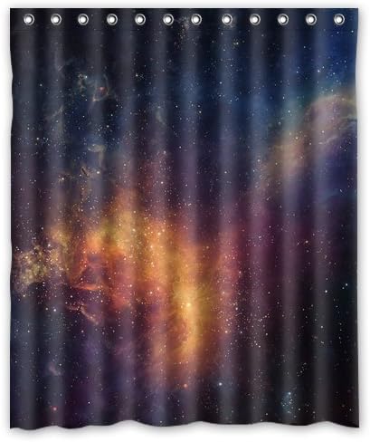 Amazing!! Great and Fantasy Universe Wallpapers 66" x72" Waterproof Polyester Fabric Bathroom Shower Curtain!