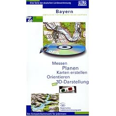Top50 Bayern. Mit Digitalem Gel�ndemodell. 3D-Darstellung: Nord und S�d