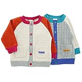 【アウトレット】 mother goose カーディガン(80～130cm) キムラタンの子供服 グレー 90 ( 11158x11458-143 )