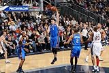 Oklahoma City Thunder v New Jersey Nets: Nick Collison Photographic Poster Print by Jesse D. Garrabrant, 28x42