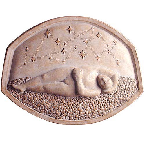 'The Heavens' Cast Stone Garden Plaque, 15.5