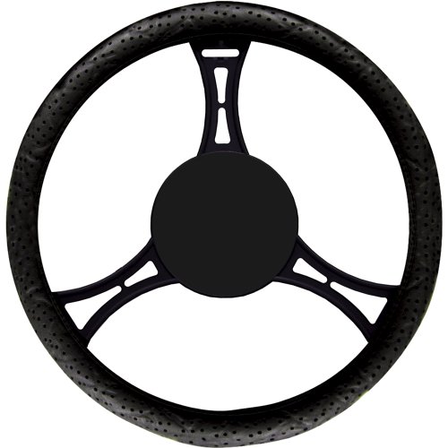 Elegant 49011 Black Perfect Grip Steering Wheel Cover