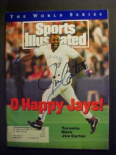 Joe Carter Toronto Blue Jays Autographed November 1, 1993 Sports Illustrated Magazine
