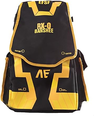 Hflove Mobile Suit Gundam Rx-o Banshee Animation Waterproof Backpack (black)