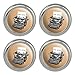 Just Write Antique Typewriter Writer Author Metal Craft Sewing Novelty Buttons - Set of 4