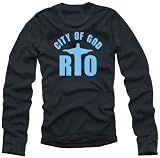  : Rio city of god LANGARM T-Shirt schwarz/blau