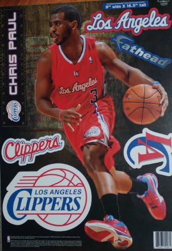 Chris Paul Fathead Los Angeles Clippers Official NBA Vinyl Wall Graphic 16"