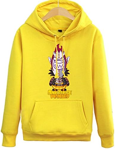 Unisex One Piece Moglia Hoody Sweater Jacket (M, Yellow)