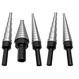 Drill America VAC1-5SET 5 Piece Unibit HSS Step Drill Bit Set, Size #1 - #5