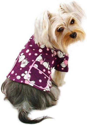 Adorable Cutesy Mousy Dog Pajamas Shirt Size: X-Small