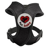 Best Choke-Free Dog Harness to keep your pet safe and comfortable. Harnesses are far superior to a collar to protect the neck and throat of your pet. Sizes for small dogs breeds and puppies. High quality similar to Puppia and Webmaster. Perfect to use in dog training or for a puppy. MEASURE YOUR DOG USING THE SIZE CHART IN THE IMAGES BEFORE BUYING. 100% Satisfaction Guarantee (Black, XS)