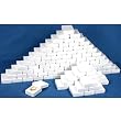 100 White Swirl Cotton Charm Jewelry Boxes Gift Display 2 1/8"