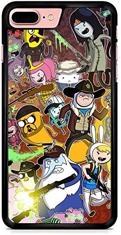 Adventure Time Walking Dead For iPhone 7 Plus Case With Material Black Hard Plastic Case