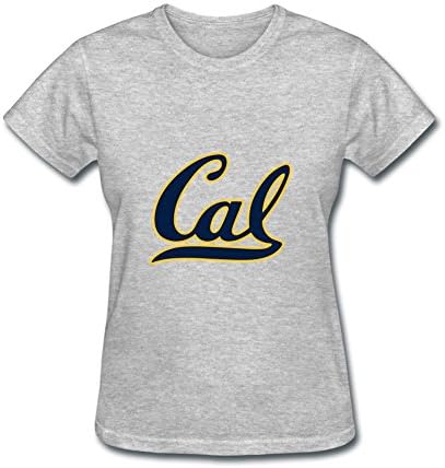 Women's University of California Berkeley CAL Logo NCAA T Shirts Short Grey S