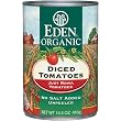 Eden Organic Diced Tomatoes, 14.5-Ounce Cans (Pack of 12)